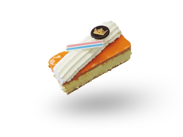 Oranje tompouce&nbsp;verpakt per 4